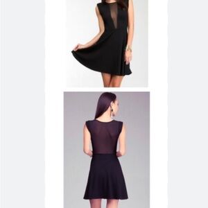 Bebé sheer black dress size Sp